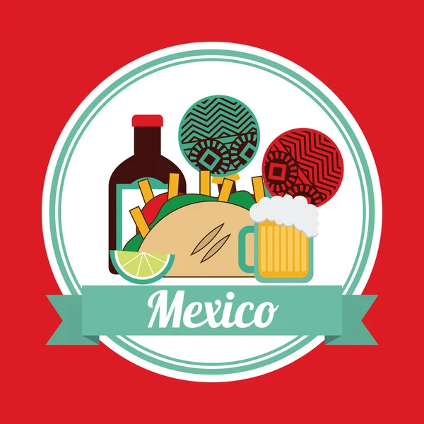 Ícone México — Vetor de Stock