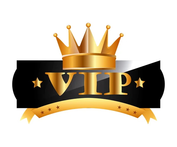 Emblema vip — Vetor de Stock