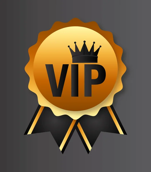 Emblema vip — Vetor de Stock