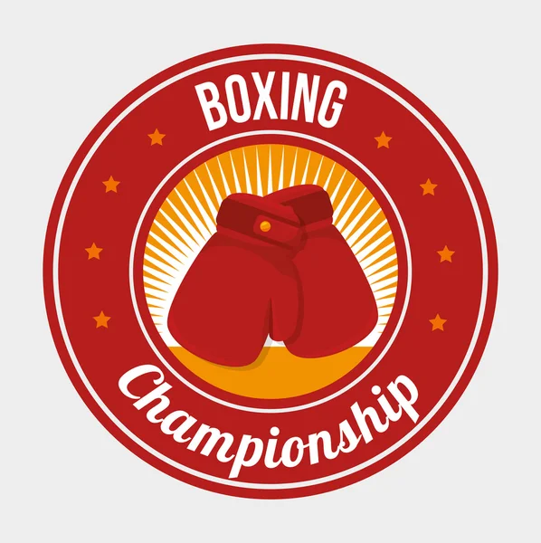 Diseño de boxeo . — Vector de stock