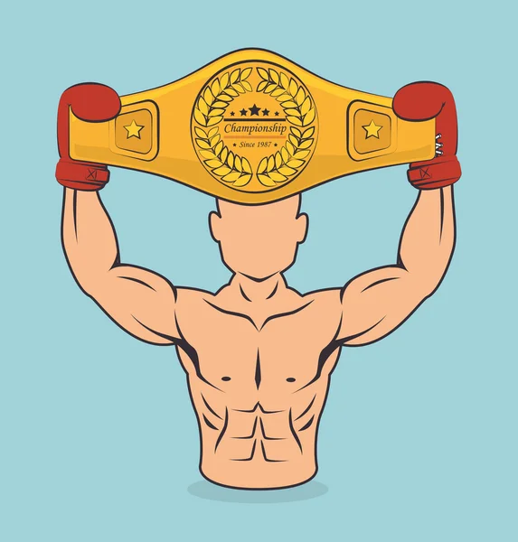 Diseño de boxeo . — Vector de stock