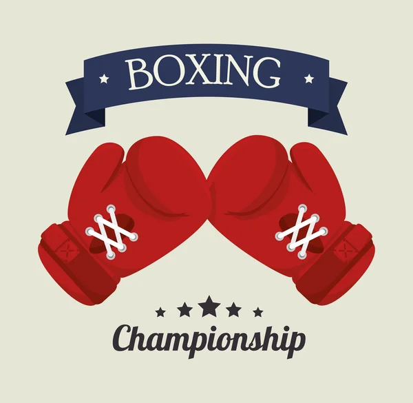 Boxning design. — Stock vektor