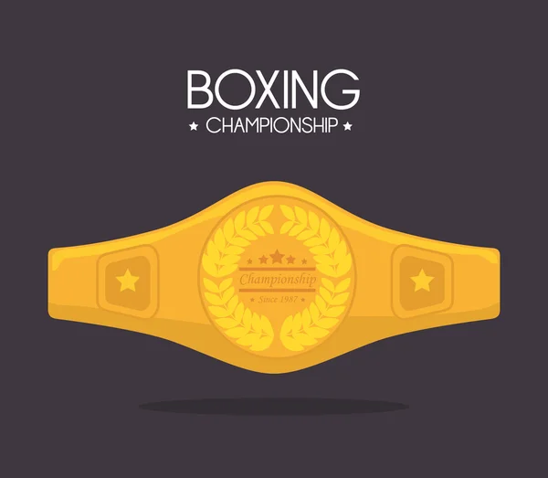 Diseño de boxeo . — Archivo Imágenes Vectoriales