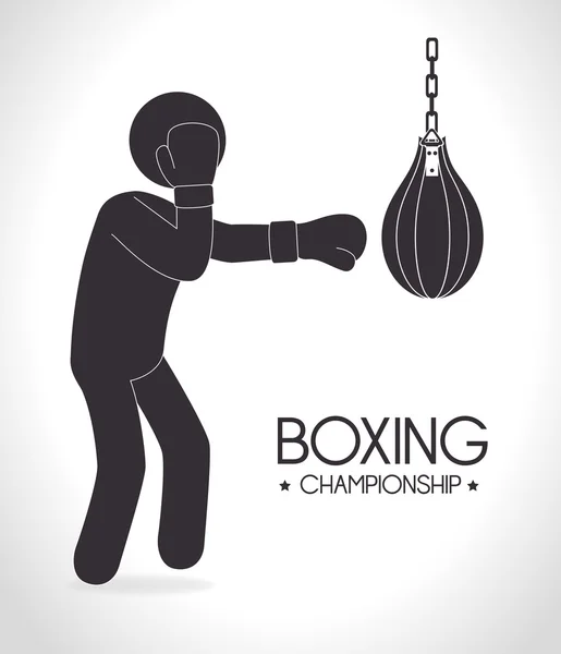 Boxing design. — Stock Vector