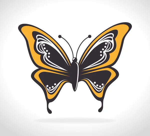 Design papillon . — Image vectorielle