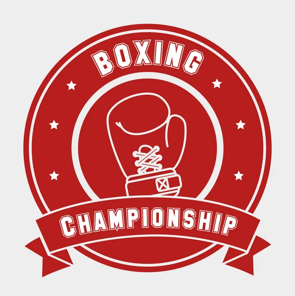 Boxning design. — Stock vektor