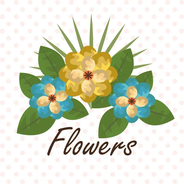 Design de flores . —  Vetores de Stock