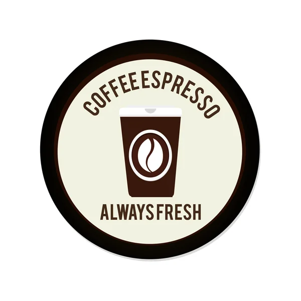Conception de café . — Image vectorielle