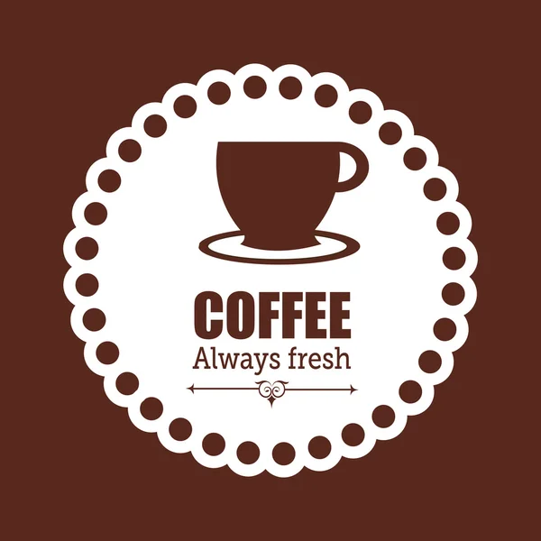 Diseño de café . — Vector de stock