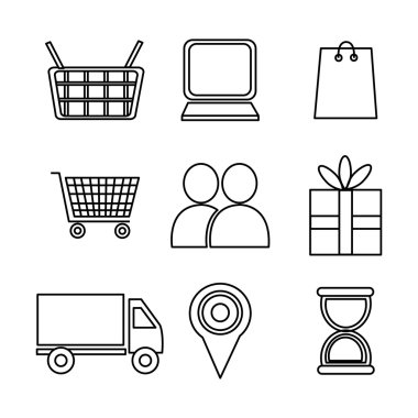 Çizgili simgeler Tema.