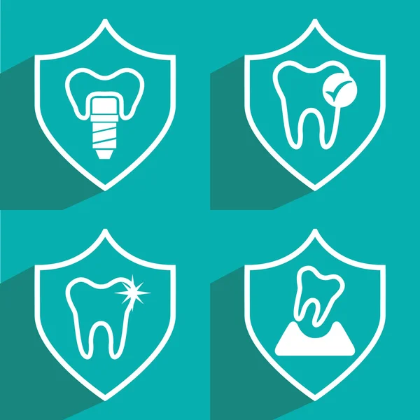 Tandheelkundige verzorging — Stockvector