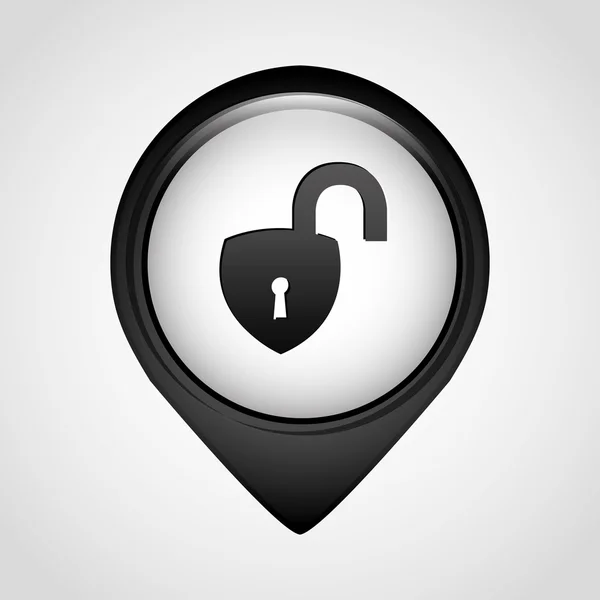 Icône de sécurité — Image vectorielle