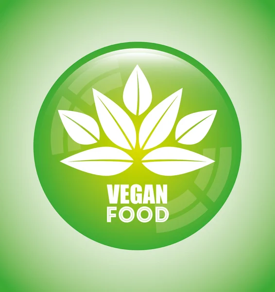 Alimentation végétalienne — Image vectorielle