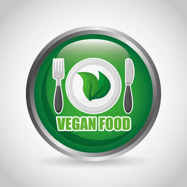 Comida vegana — Vector de stock