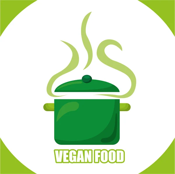 Comida vegana — Vector de stock