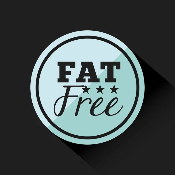 Libre de grasa — Vector de stock