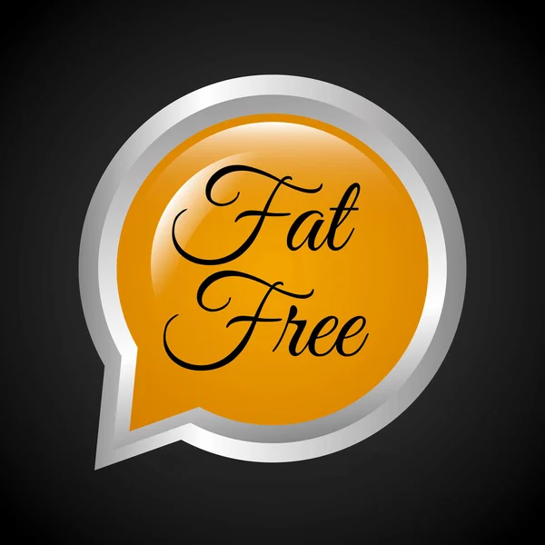 Fat free — Stock Vector