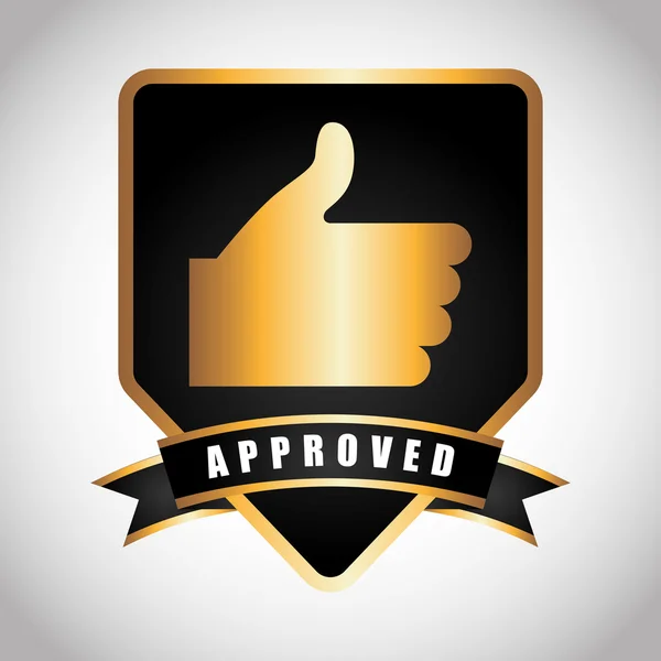 Seal of approval — Stock Vector