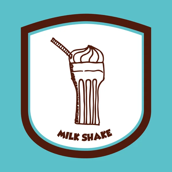 Milkshake pictogram — Stockvector