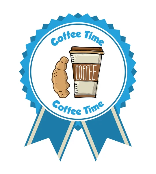Coffee time icon — Stock Vector
