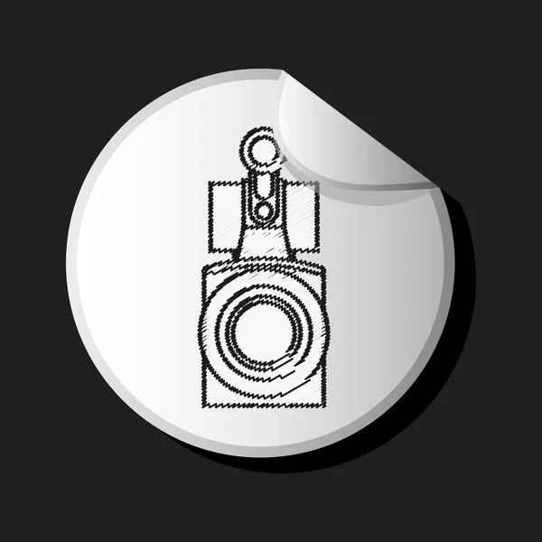 Ikona kamery — Wektor stockowy