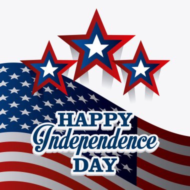 Bağımsızlık günü kartları tasarımı.