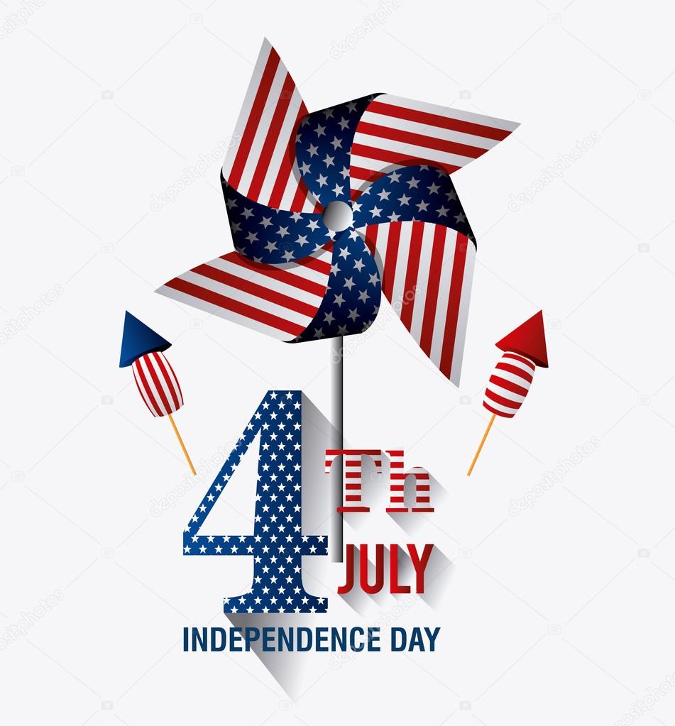 independence day card design.