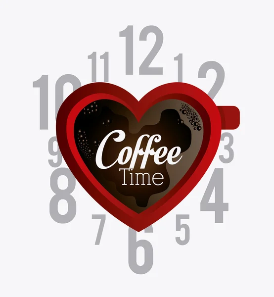 Coffee time design. — Stock Vector