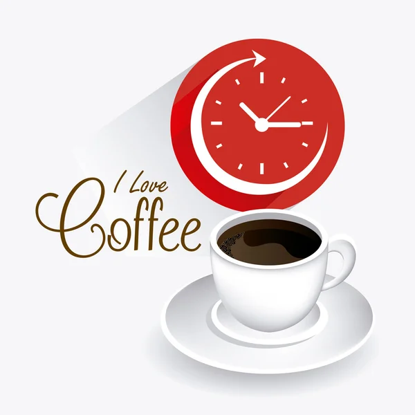 Coffee time design. — Stock Vector