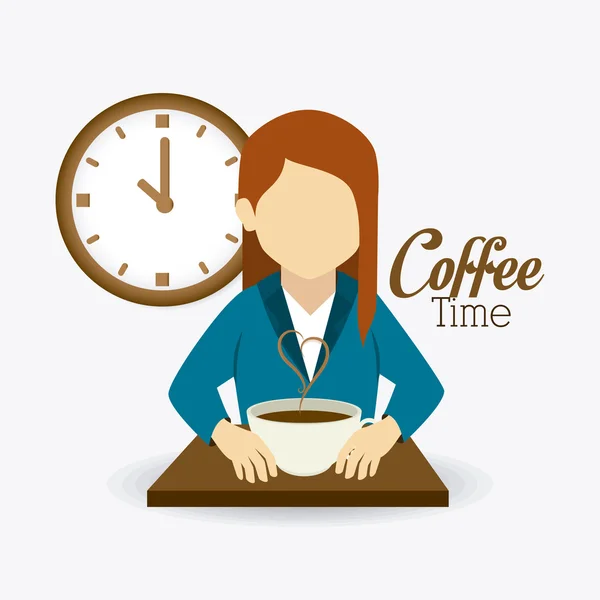 Coffee time design. — Stock Vector