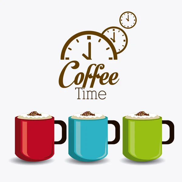 Coffee time design. — Stock Vector