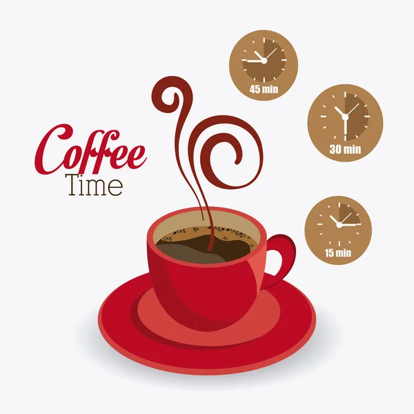 Coffee time design. — Stock Vector