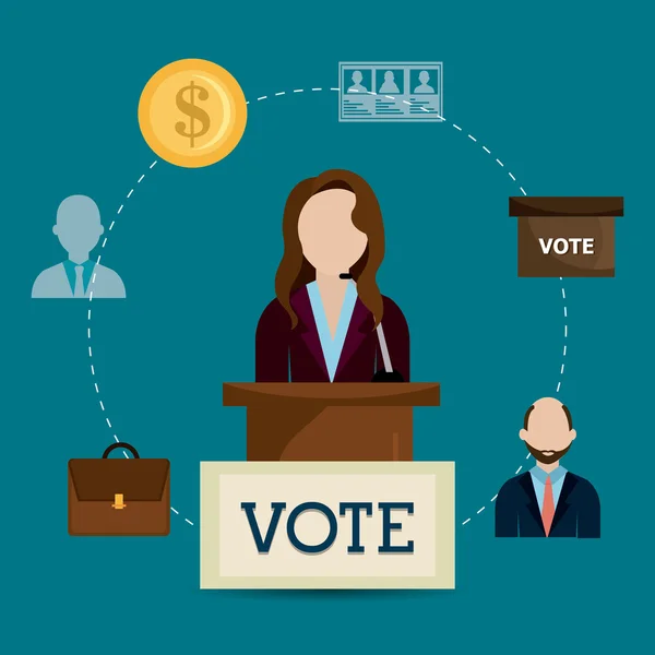 Conception du vote . — Image vectorielle