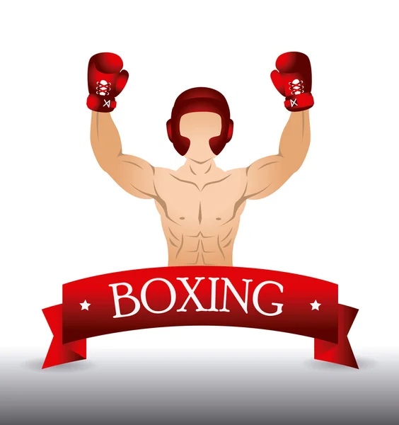Conception de boxe . — Image vectorielle