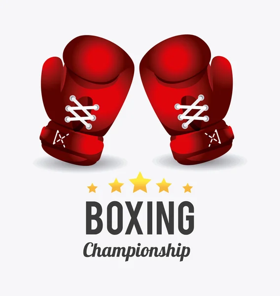 Diseño de boxeo . — Vector de stock