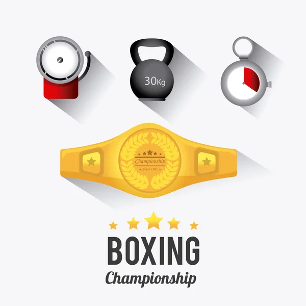 Boxning design. — Stock vektor