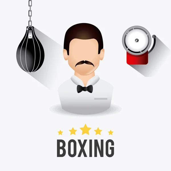 Diseño de boxeo . — Vector de stock