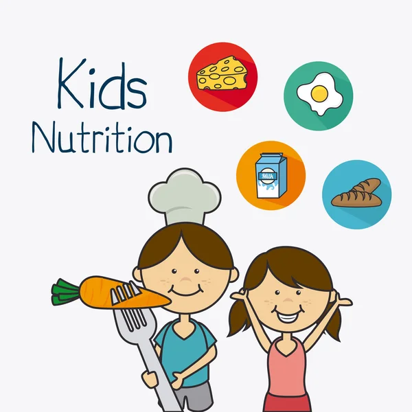 Kids food design. — Stock Vector