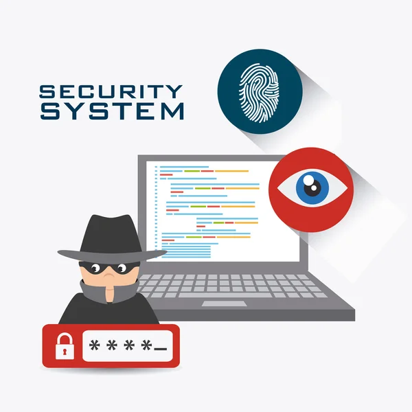 Security system design. — Stock Vector