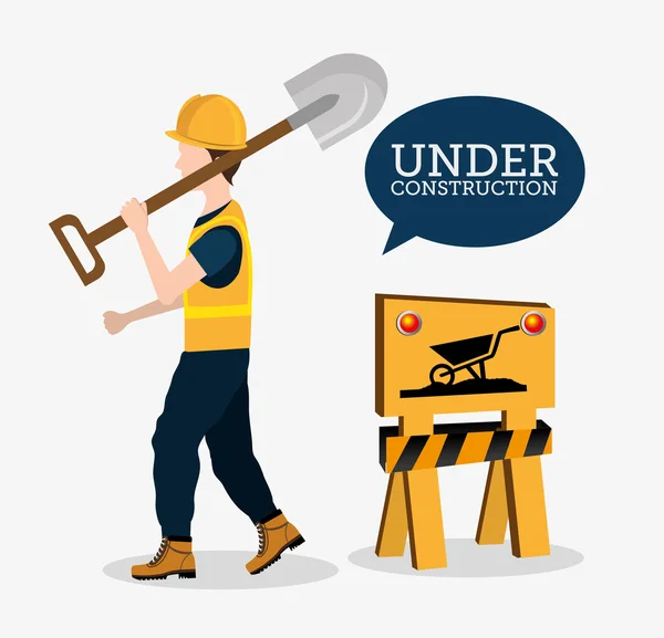 Diseño de construcción . — Vector de stock