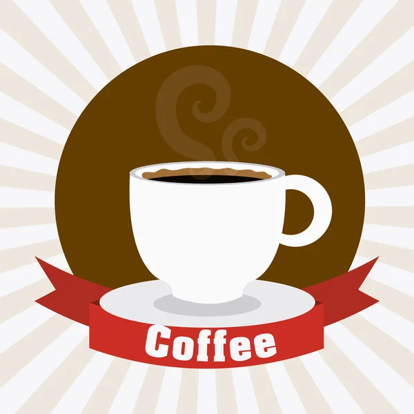 Koffietijd ontwerp. — Stockvector