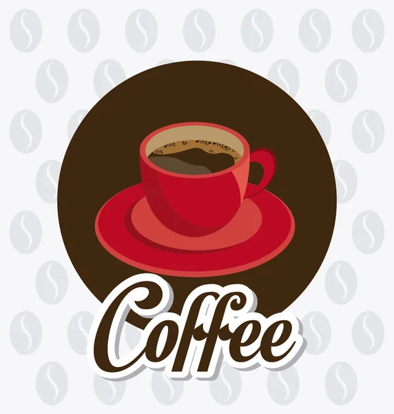 Café tiempo diseño. — Vector de stock