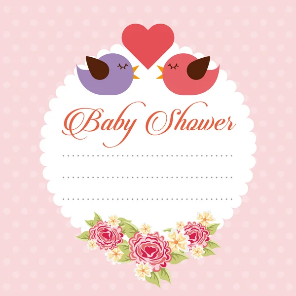 Baby shower — Stock Vector