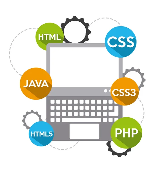 Software de programación — Archivo Imágenes Vectoriales