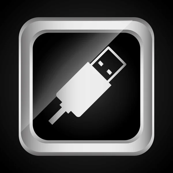 Usb icon — Stock Vector