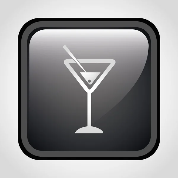 Icône de cocktail — Image vectorielle
