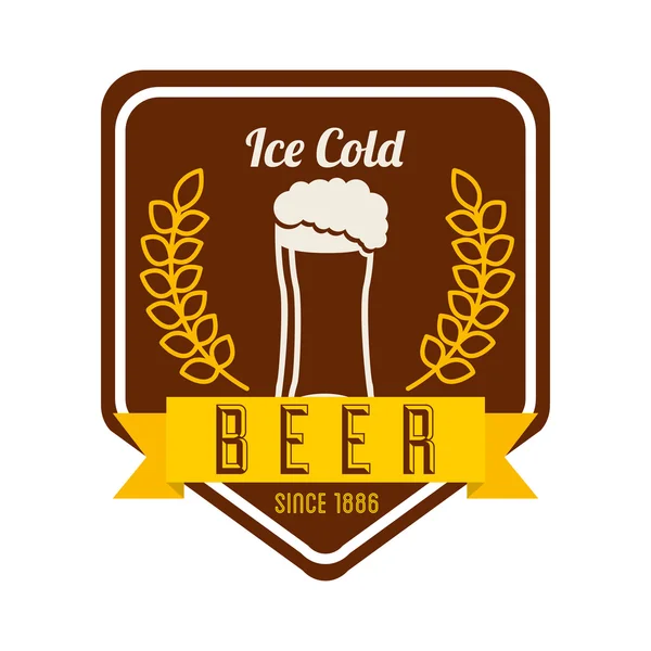 Cold beer — Stock Vector