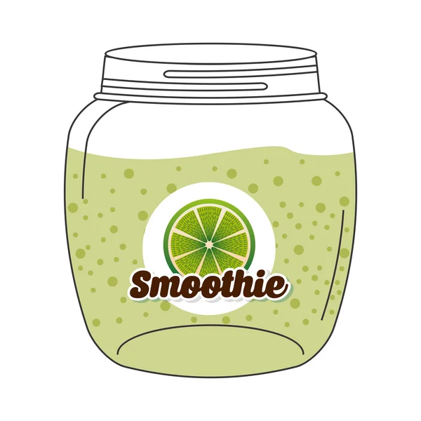 Smoothie fruit — Stock Vector