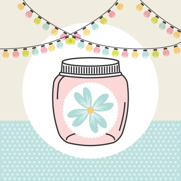 Mason jar — Stock Vector