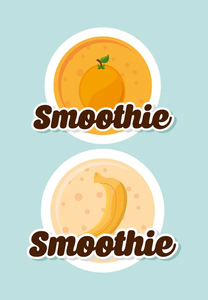 Smoothie fruit — Stock Vector